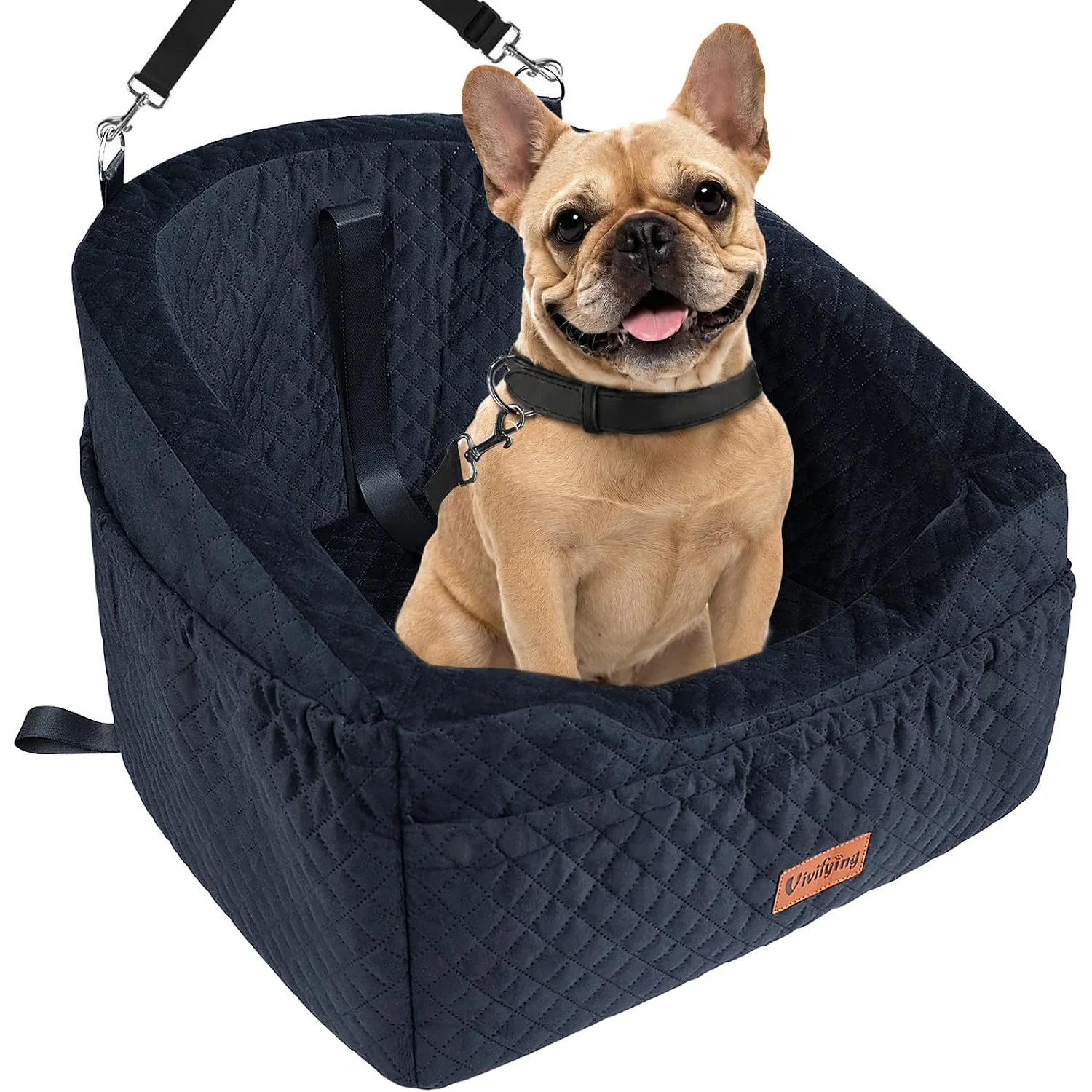 Vivifying Dog Car Seat for Small Dogs, black