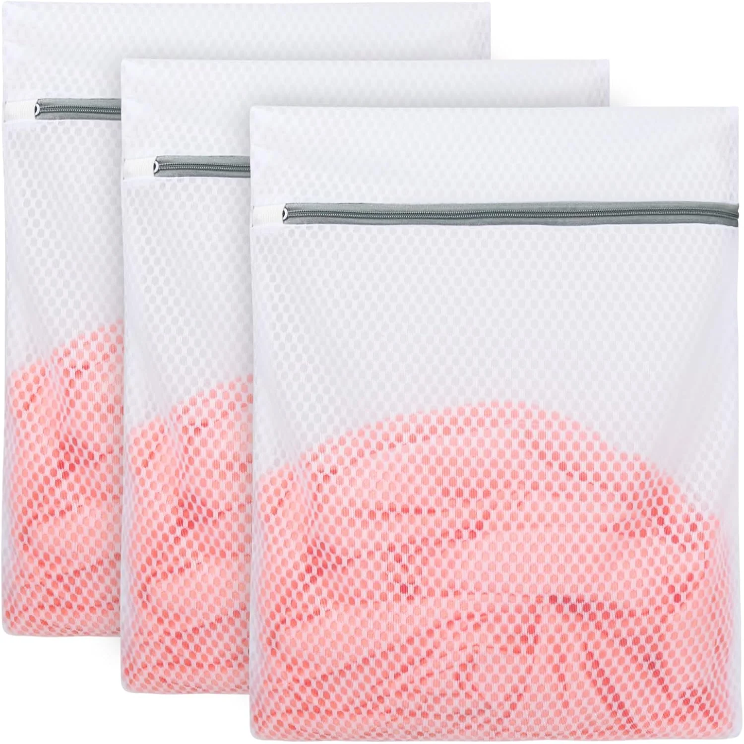 Vivifying Honeycomb Mesh Laundry Bags, m, 12.5 x 16 in, pack of 3