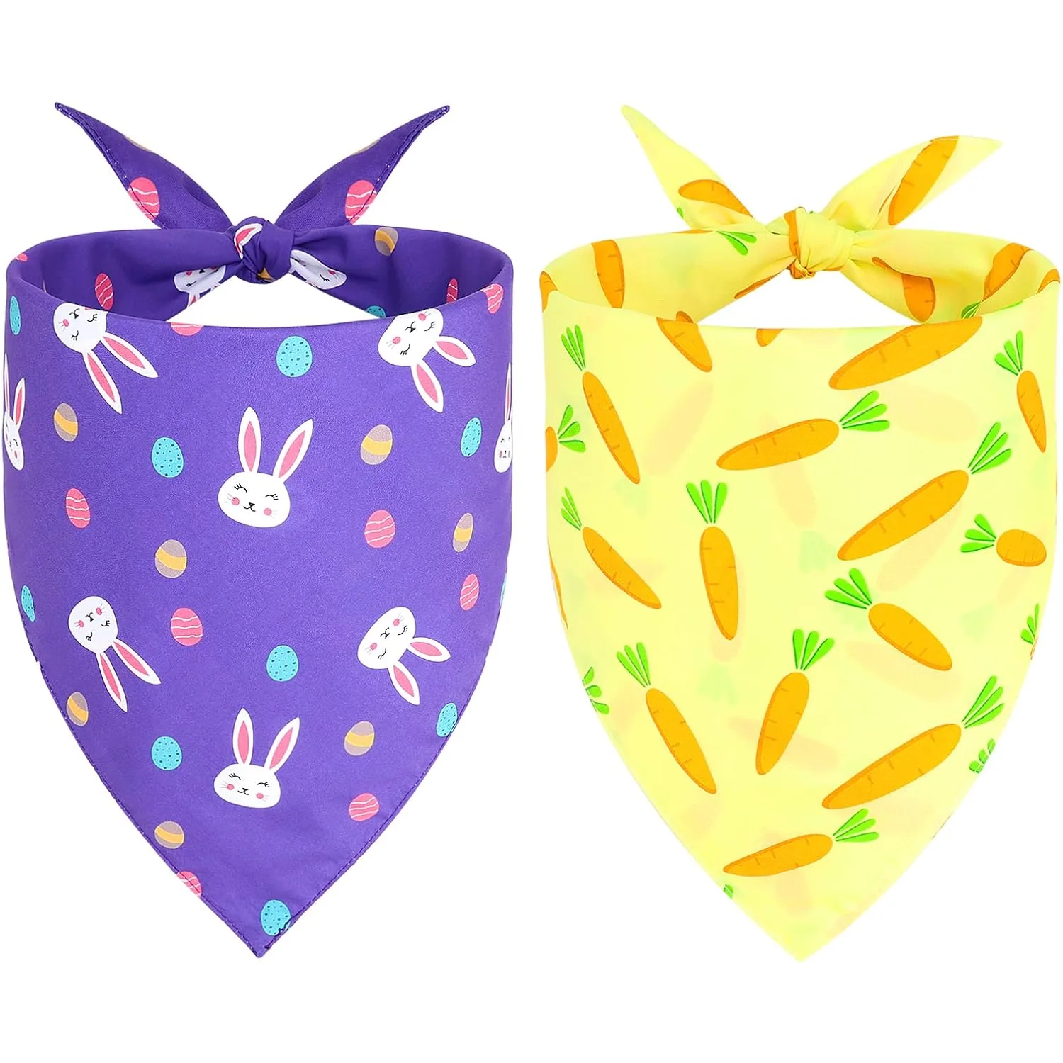 Vivifying Easter Dog Bandanas, 2 Pack, l
