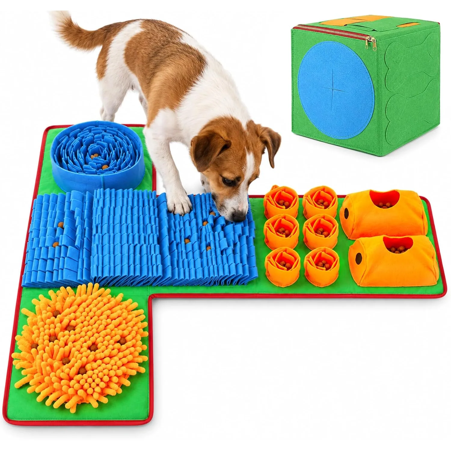 Vivifying 2-in-1 Snuffle Mat and Puzzle Cube, medium