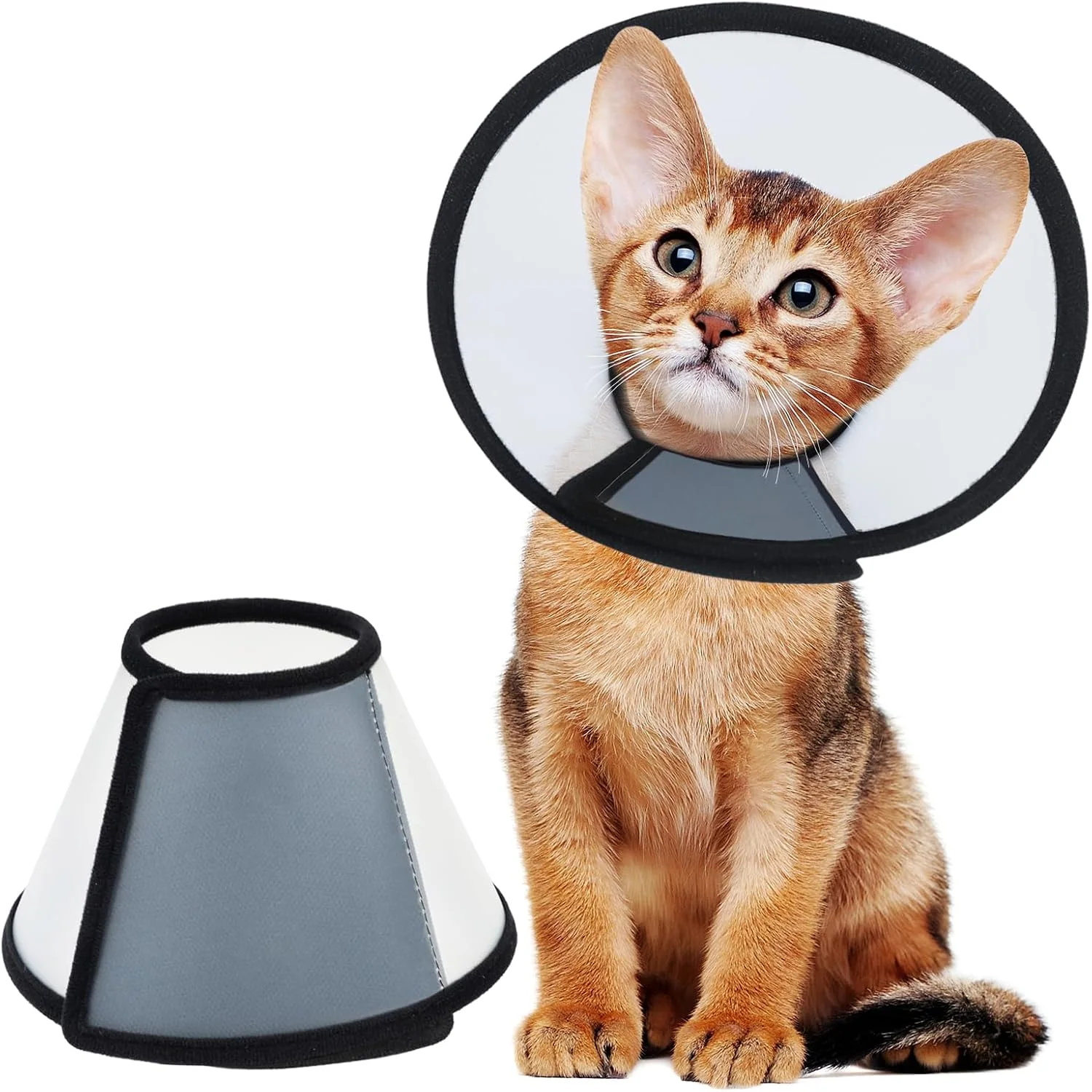 Vivifying Adjustable Recovery Cone for Cats, s, neck 5.6 to 6.8 in